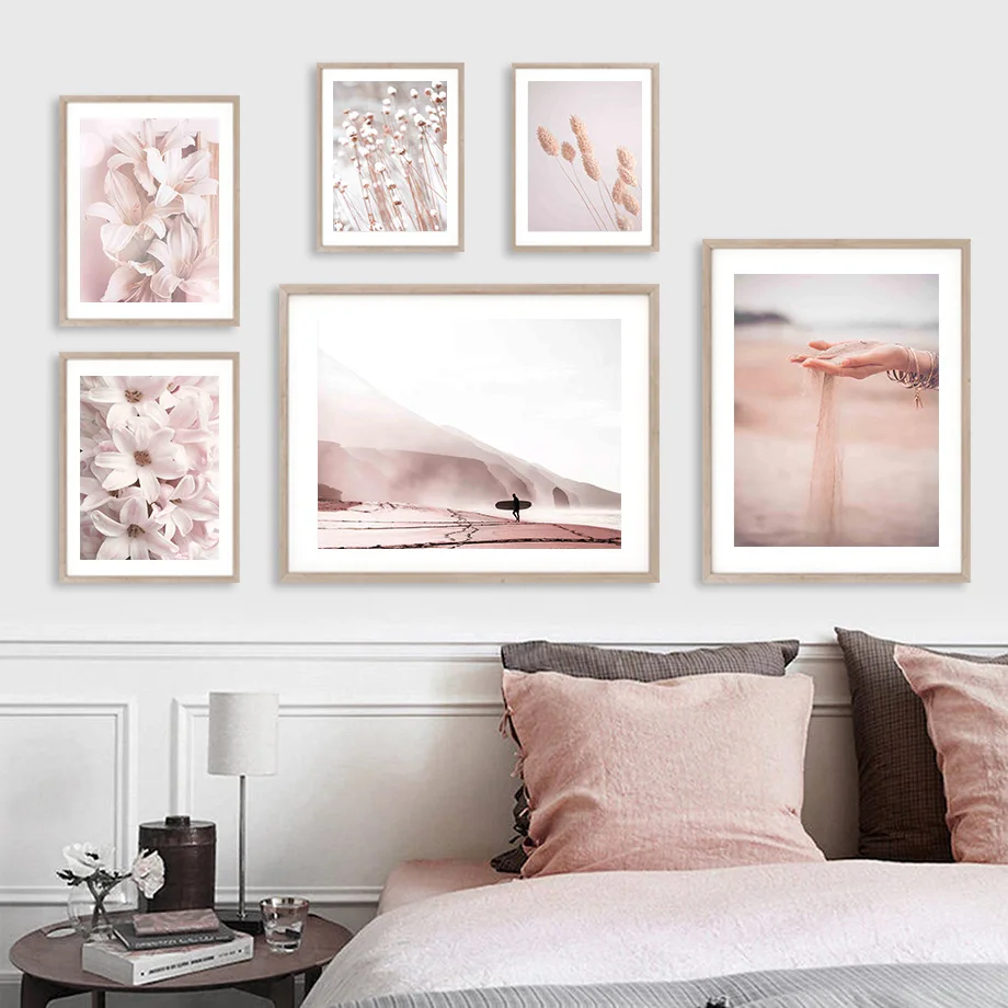 Скандинавская Настенная картина рисунок на холсте с изображением пустыни