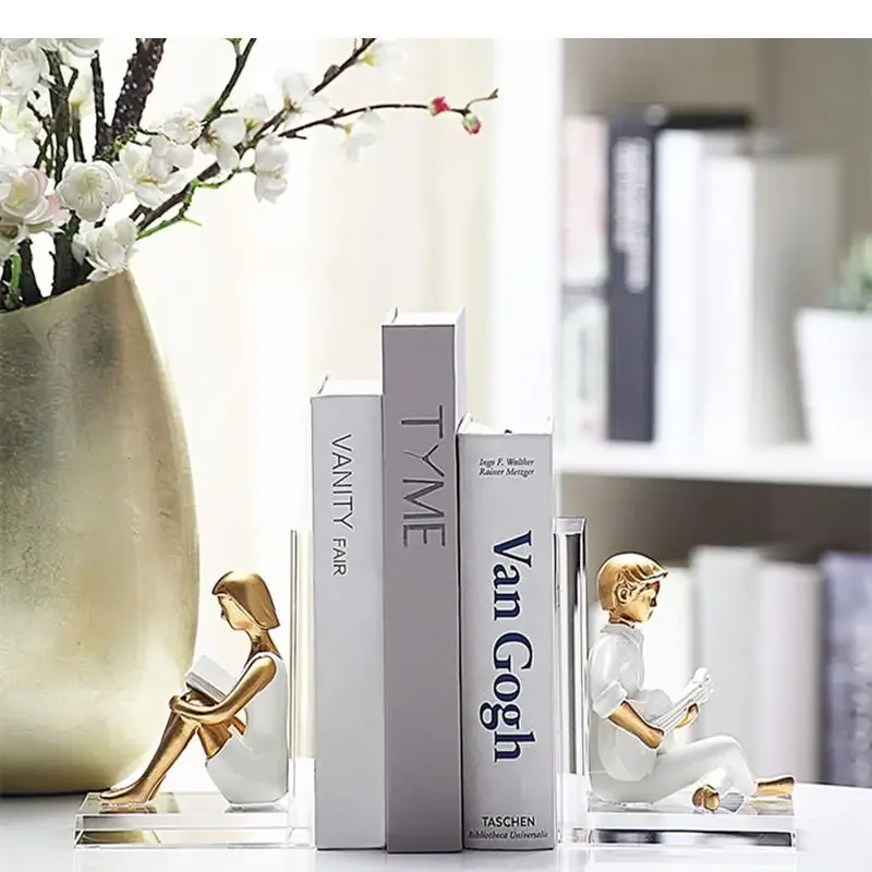 Креативная прозрачная акриловая стойка для чтения из смолы перегородка книг