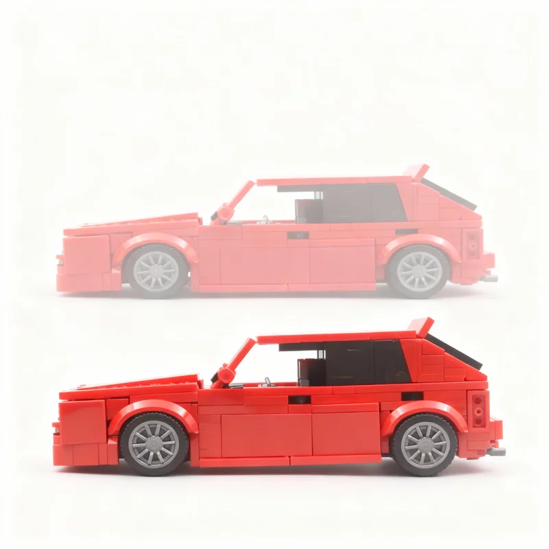 Набор строительных блоков MOC Lanciased Delta Integrale, 433 детали, архитектурная модель, игрушка, идея для рождественского подарка, развивающая игрушка для детей, сделай сам, на день рождения (art.: 3920dc70cf83c) - 3920dc70cf83c