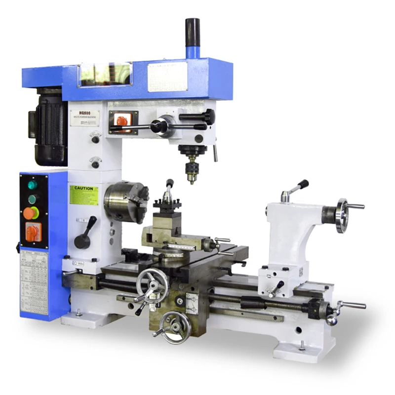 HQ500 combo lathe machine with 500 mm centers distance for hobby user