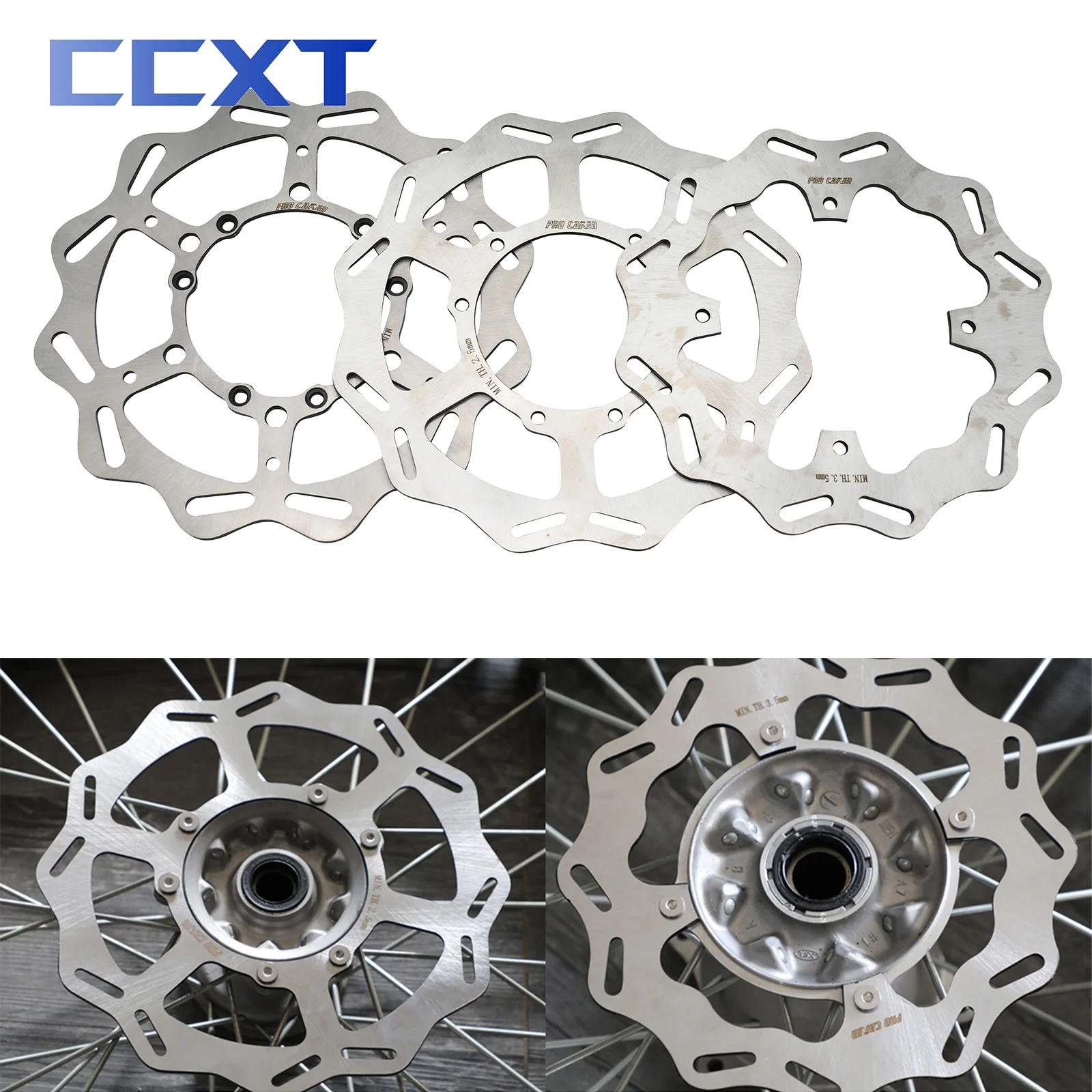 270mm 260mm 240mm Front Rear Brake Disc Rotor For Honda CRF250X CRF450X 2004-2021 CRF250R CRF450R 2002-2021 CRF250RX CRF450RX