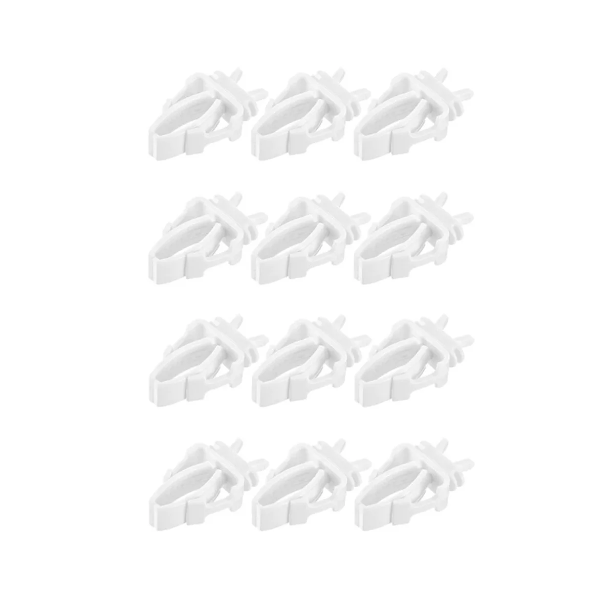 

12Pcs Vegetable Clip for Birds Bird Cage Feeder for Parrot Vegetable and Fruit Feeding White
