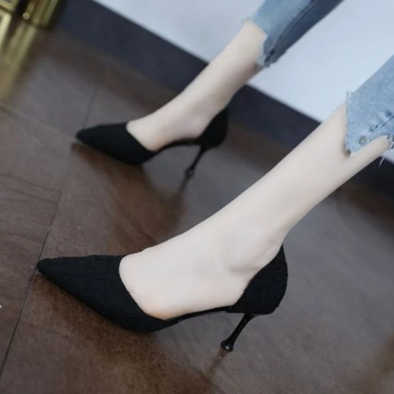 Новинка весны/лета 2024 универсальные женские туфли на шпильке в стиле Instagram