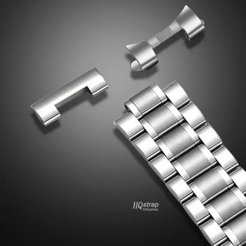 Фото Ремешок для часов из нержавеющей стали для Longines, металлический браслет с изогнутыми концами, размеры 12, 13, 14, 15, 16, 17, 19, 21, 23, 18 мм, 20 мм, 22 мм, 24 мм №4