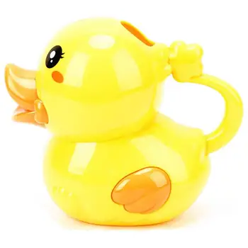 Yellow Duck Float Spray Water Toys Baby Bath Toys Finding Bathroom Play Animals Bath Figure Toy 2 in 1 Watering pot For Kids