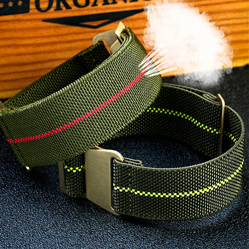 Ремешок нейлоновый для наручных часов Huawei Galaxy Watch 4 универсальный армейский