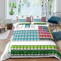 luxury 3d periodic table of elements print home living comfortable duvet cover set bedding set queen and king euusauuk size