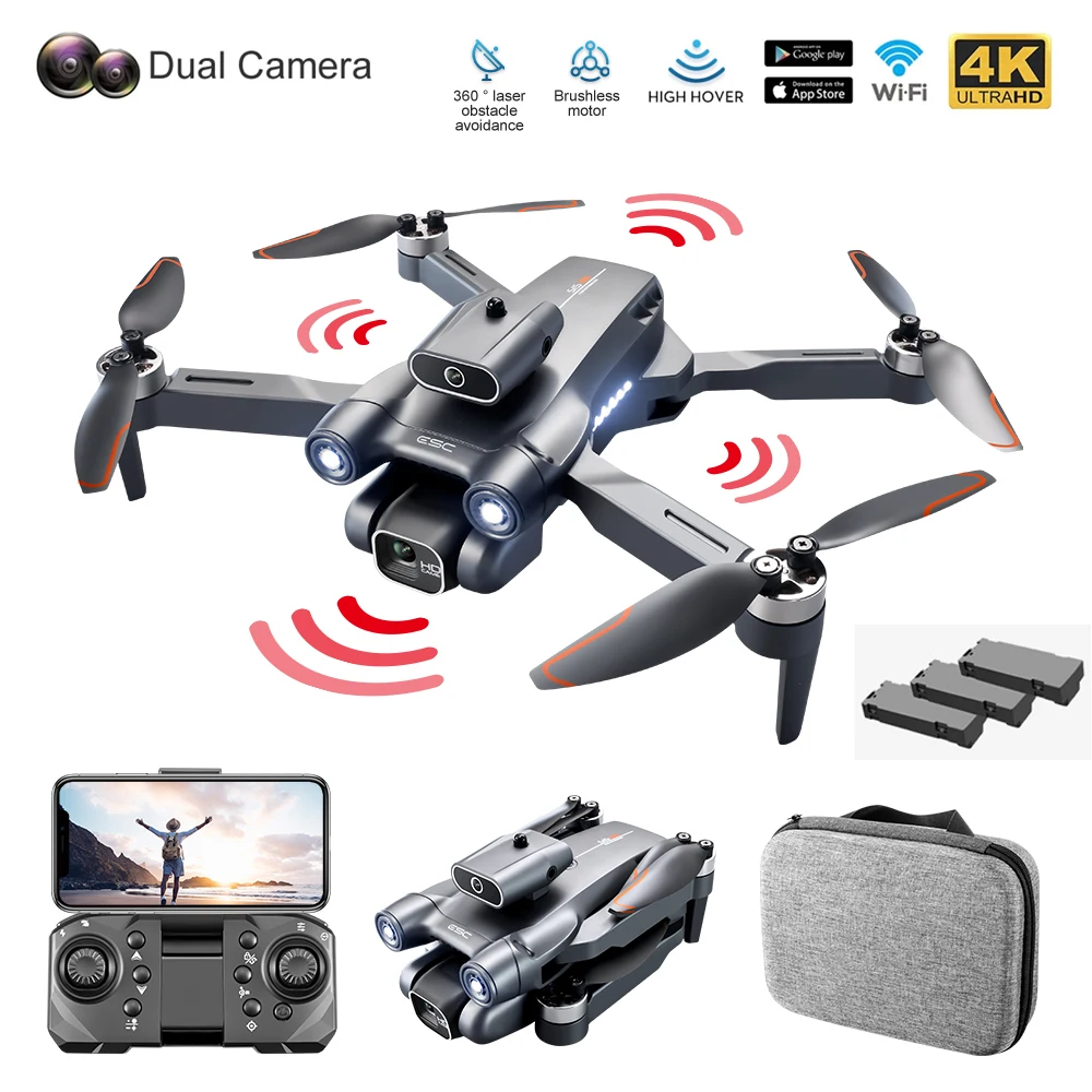 1.2km Profesional Plane Camera Aerial Brushless Quadcopter Avoidance Photography Obstacle 4k Foldable Mini Drone