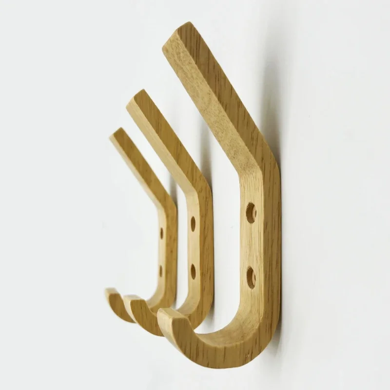 Деревянные крючки для одежды Настенные из натурального дуба Декоративные