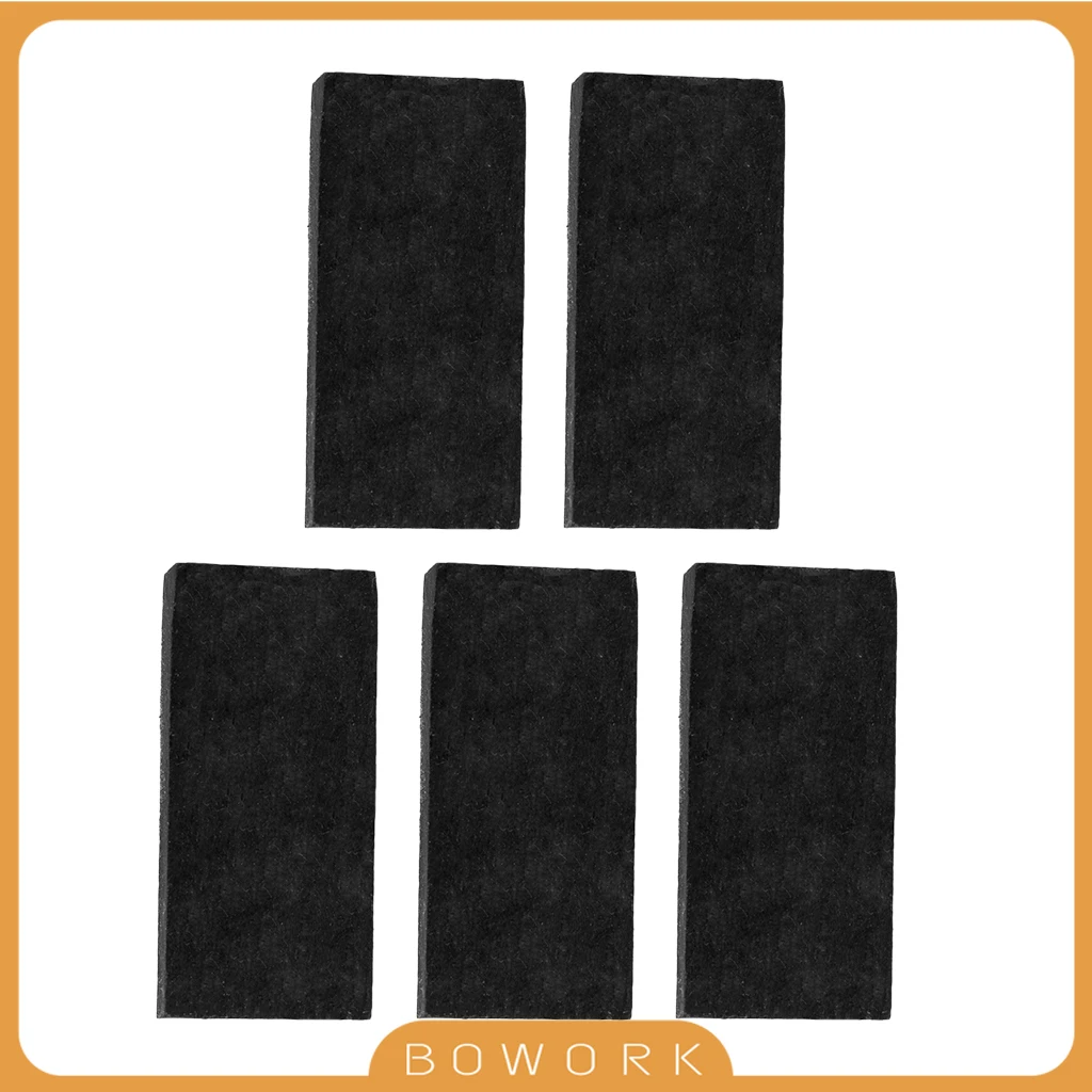 

5PCS Ebony Frog Block Blanks Fiddle Bow Makers DIY Viola Bow Making Luthier Material Parts Fit 4/4-1/8 Frog Violin Bows Project