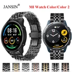 Металлический ремешок для часов Xiaomi Mi цветной браслет из нержавеющей стали для часов Xiaomi Mi цветной 2 Haylou Solar LS02 Correa