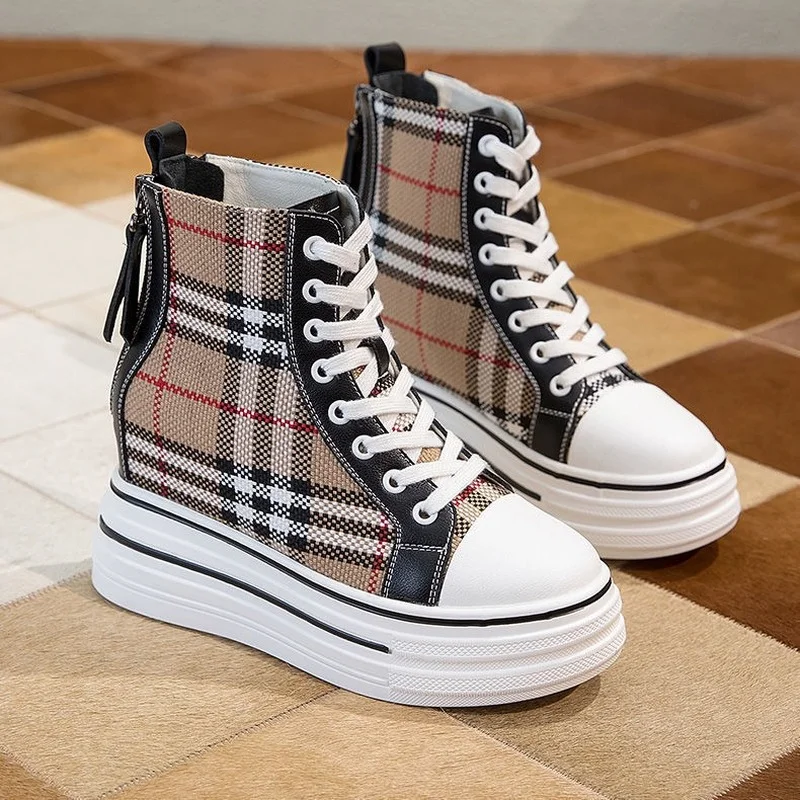 

Platform Women Shoes Height Increasing Canvas Shoes Wedges Platform Heels Shoes Sneakers Women Casual Shoes Chaussure Femme