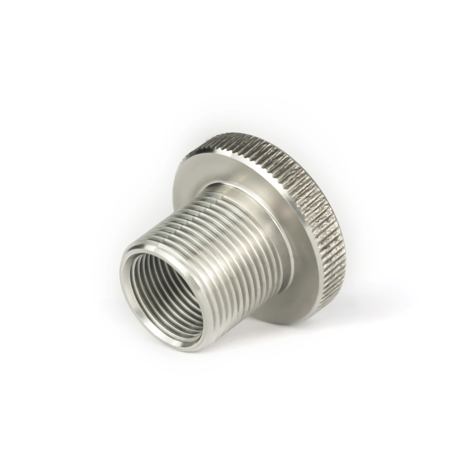 

304 Stainless Steel 1/2-28 ID Female to 5/8-24 OD Male Threaded Adapter 1/2x28 Internal to 5/8x24 External Threads CNC Convertor