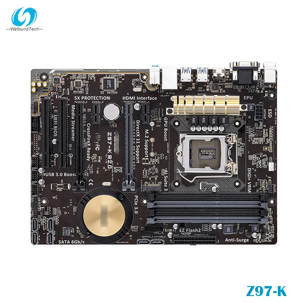 

For Asus Z97-K R2.0 LGA1150 Support I5 Desktop Motherboard High Quality Fully Tested Fast Ship