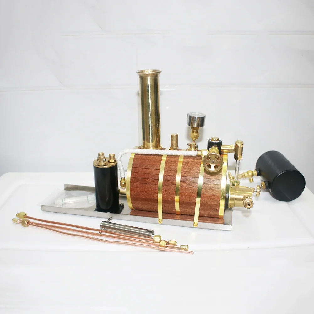 Горизонтальный латунный паровой котел 200 мл с предохранительным клапаном