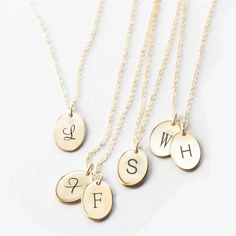 Orazio Custom Name Stainless Steel Necklace 14k Gold Personalized Couple Neck Chain Nice Jewelry Gift For Girlfriend Wholesale