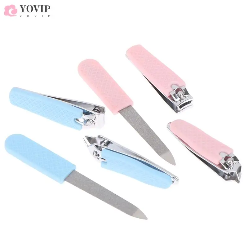 

3pcs Manicure Nail Clippers Pedicure Kit Portable Travel Hygiene Kit Stainless Steel Nail Cutter Tools