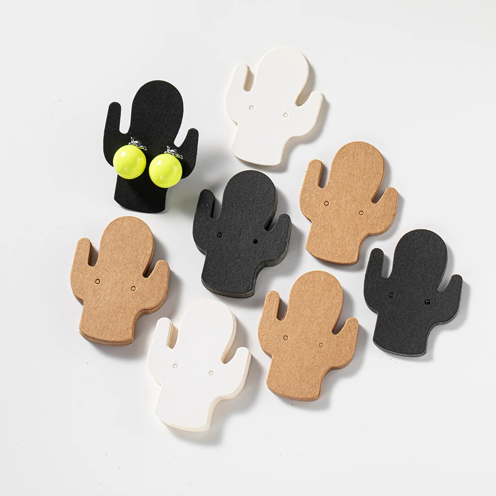 

100 шт., бумажные витрины для ювелирных изделий