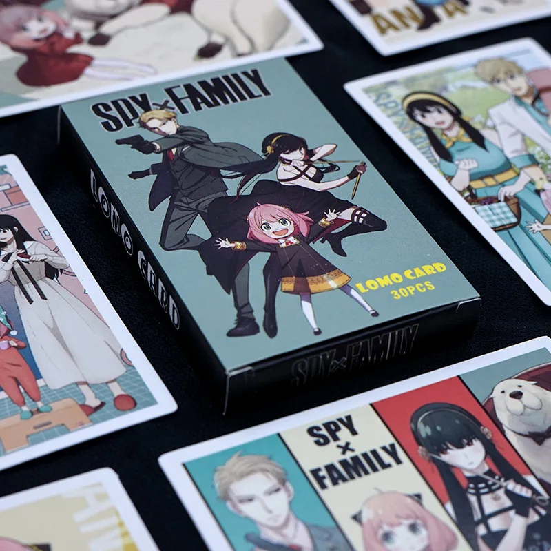 

Anime small card spy around every house collection card painting set LOMO cards 30 commemorative small card