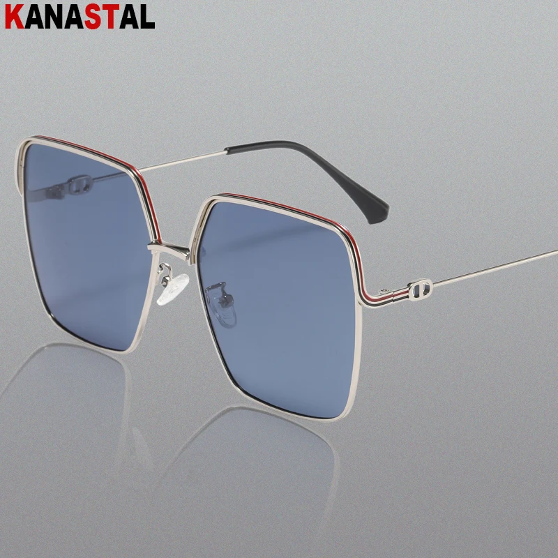 

Women Polarized Sunglasses Metal Frame Anti Glare Visor Eyewear Sunscreen Traveling Fishing Driving Sun Glasses Men Fashion