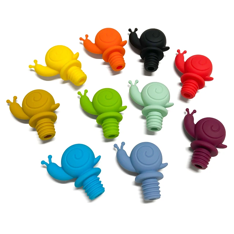 Силиконовая пробка для вина в форме улитки