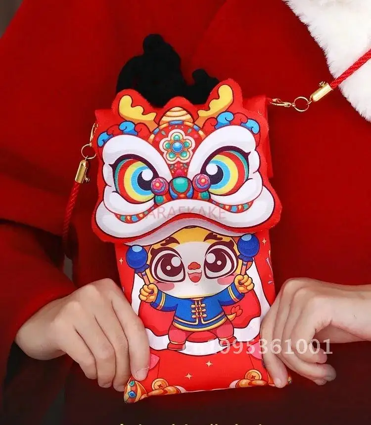 1 шт. новогодний красный конверт подарок на весенний фестиваль счастливый пакет