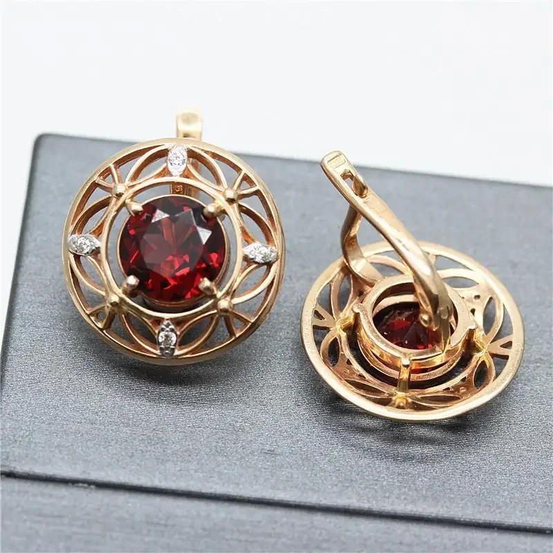 Элегантные винтажные серьги в арабском стиле с эффектной вининей