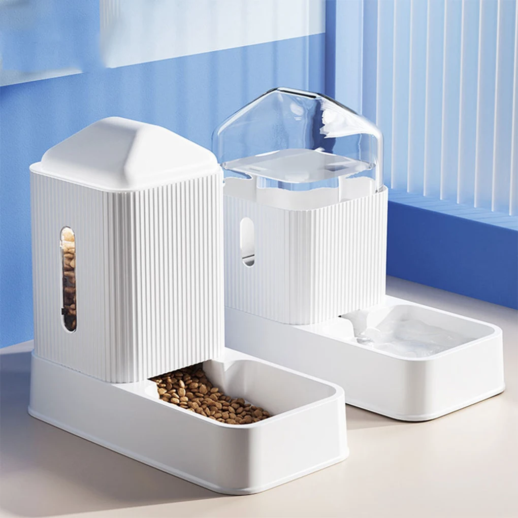 

Cat Water Dispenser - Automatic Feeder For Cats Convenient And Reliable Multiple Sizes Available Cat Automatic Feeder Gray