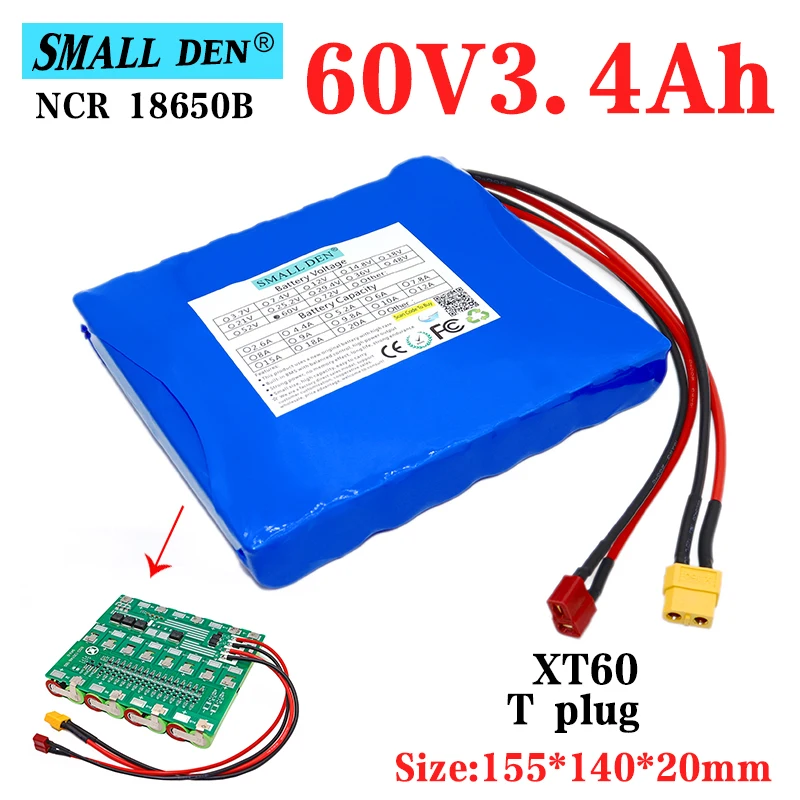 

Аккумуляторная батарея 60 в, 2 Ач, 2,6 Ач, 3 Ач, 3,4 Ач, XT60/T