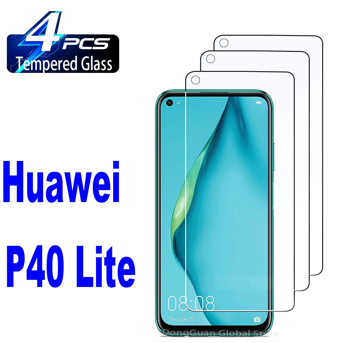 

4Pcs 9H Tempered Glass For Huawei P40 E Lite P20 P30 P50 Psmart Z 2020 2019 Y6 Y7 Y9 Prime 2019 2020 Screen Protector Glass Film