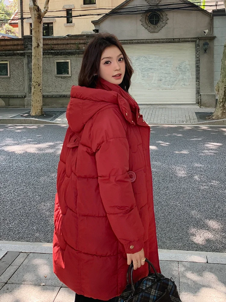 Новинка 2024 Длинные парки Vielleicht женская теплая зимняя куртка на белом утином пуху