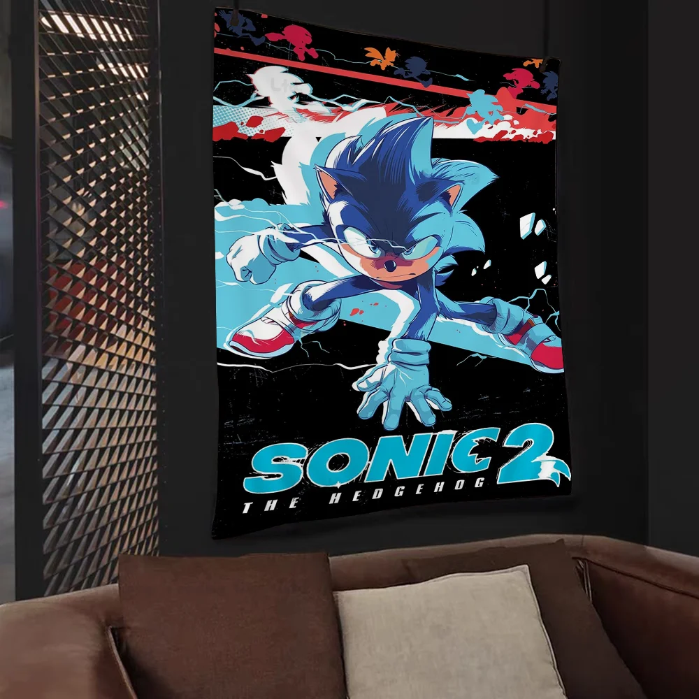 Supersonic-S-Sonic-Game Wall Tapestry Hanging Tarot Hippie Rugs Dorm Sheets