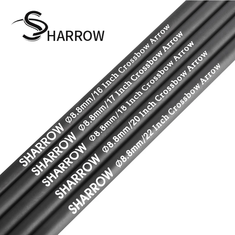 

12PCS Crossbow Bolt 16/17/18/20/22 inch Carbon Arrow Shaft High Strength Recurver Compound Bow Archery DIY Hunting Accessories