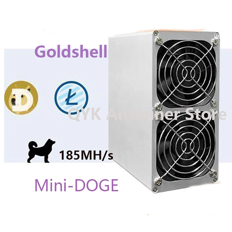 

New Goldshell Mini DOGE PRO Miner 185MH/s With PSU Dogecoin Miner 235W Asic Mining Machine Mini-doge Miner