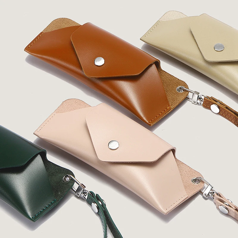 

Compression Glasses Case PU Leather Eye Glasses Container Cover Portable Sunglasses Storage Box