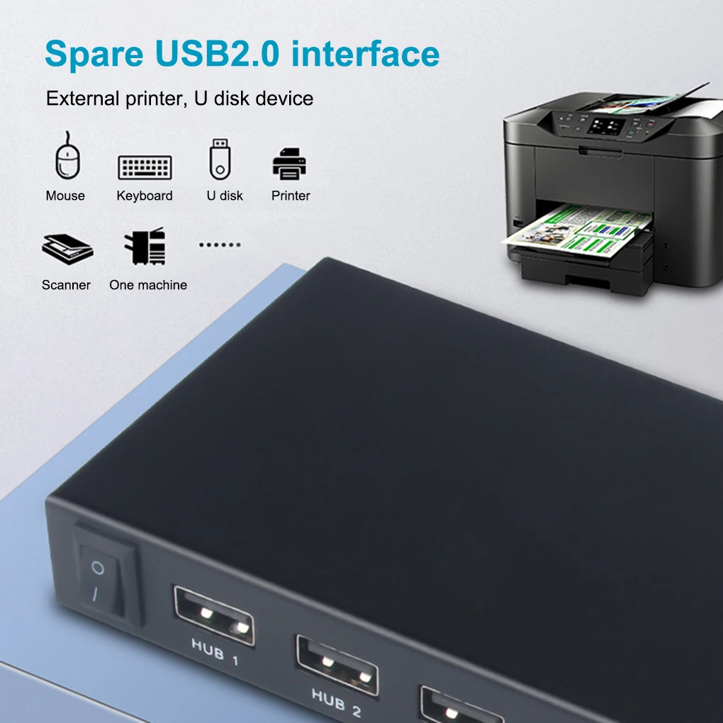 

2-в-1-выход DVI коммутатор видео USB клавиатура переключатель коробка
