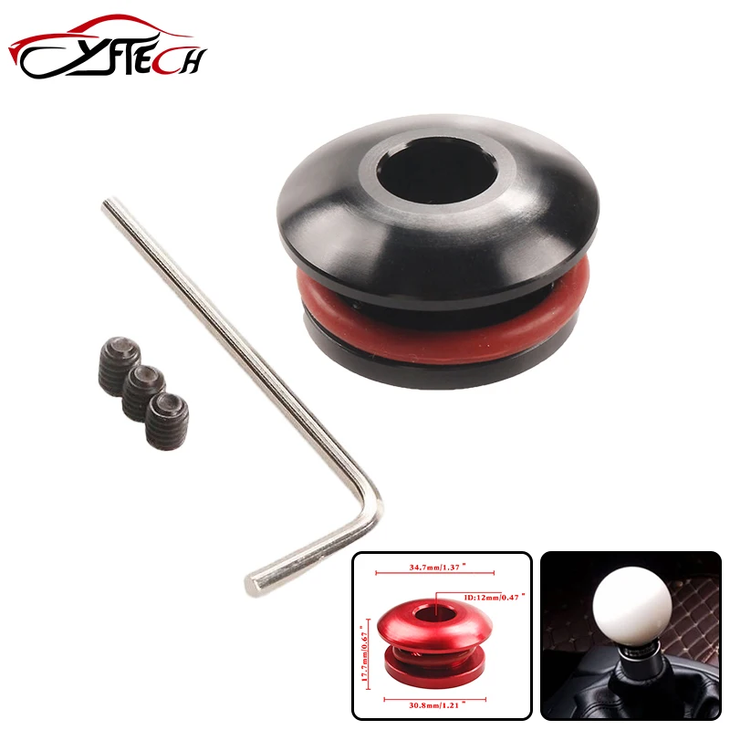 

Universal Shift Knob Stopper Shifting Head Limiter Fixed Base Gear Head Buckle Aluminum Car Gear Knob Limiter black red