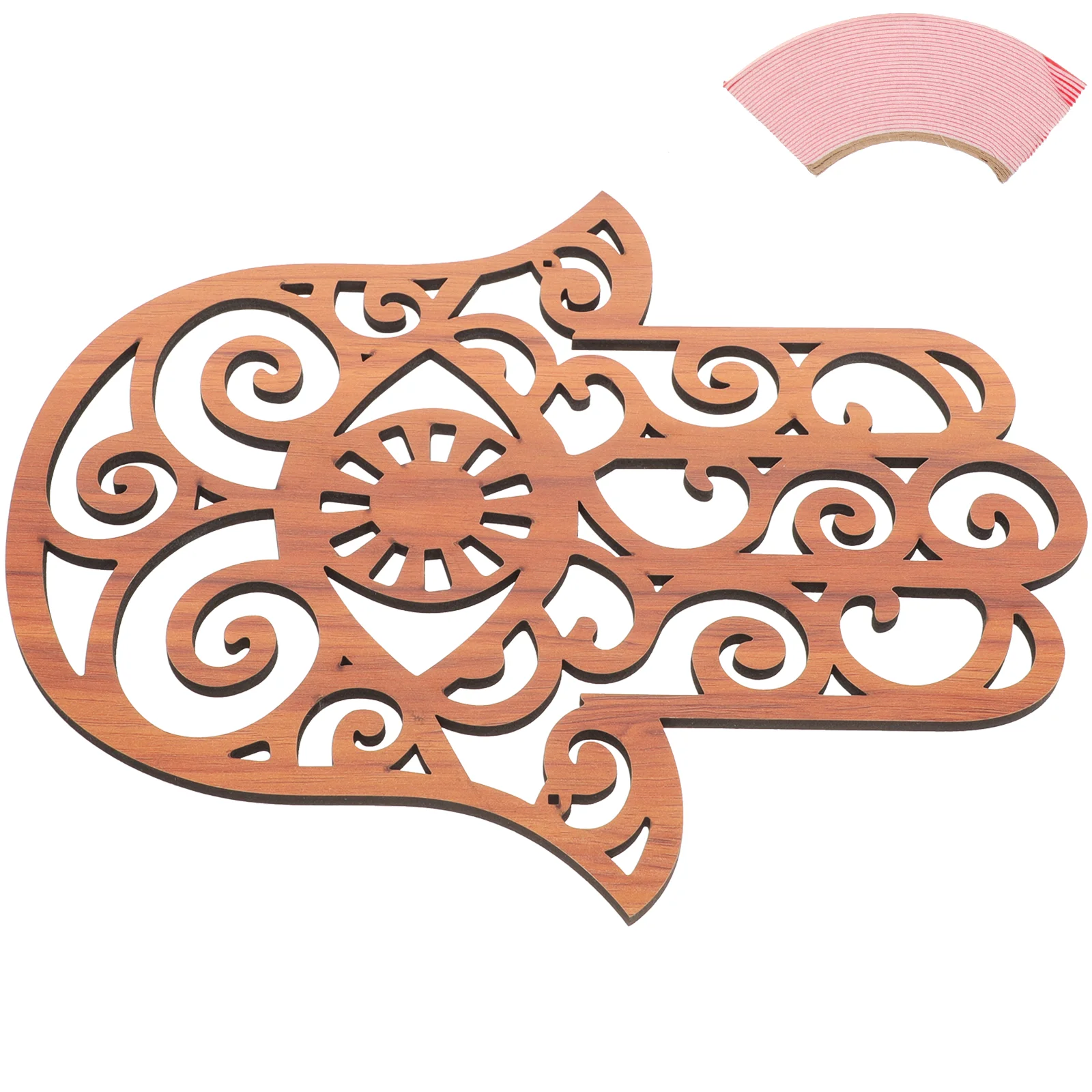 Настенное украшение для дома от сглаза рука Хамсы висит пальмового орнамента