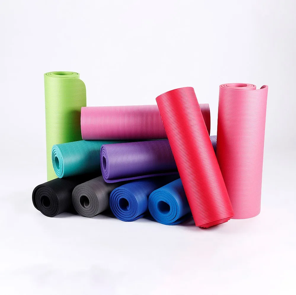 

New Yoga mat 10MM lengthened 180CM widened 62CM fitness mat Yuyu mat