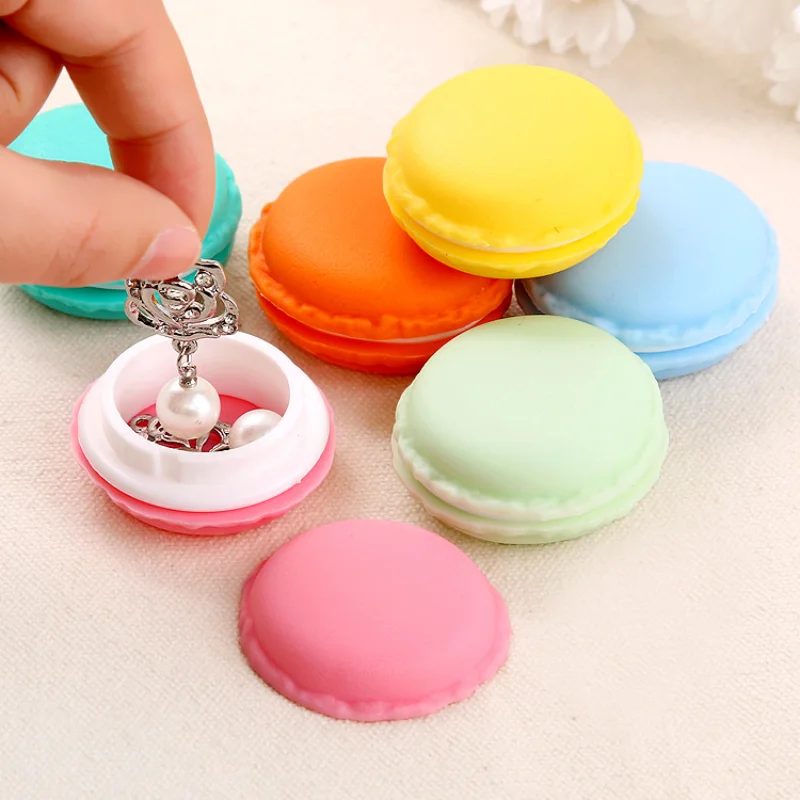 

Шкатулка для ювелирных изделий Macaron, маленькая пластиковая многофункциональная настольная шкатулка для макияжа, украшений, колец, ожерелий...