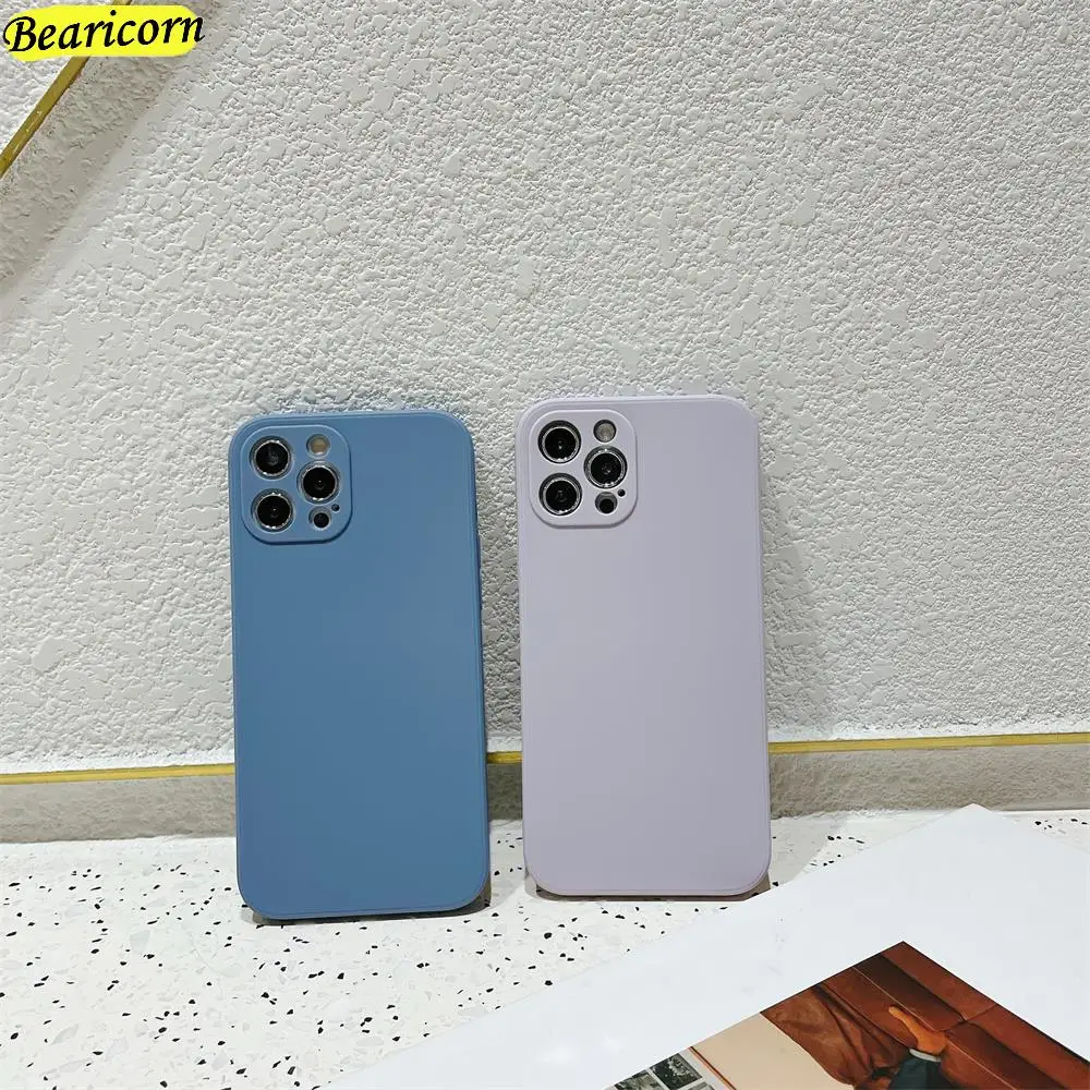 Оригинальный квадратный жидкий силиконовый чехол для телефона Xiaomi Mi 5x6x8 9T 10S 10T 11i