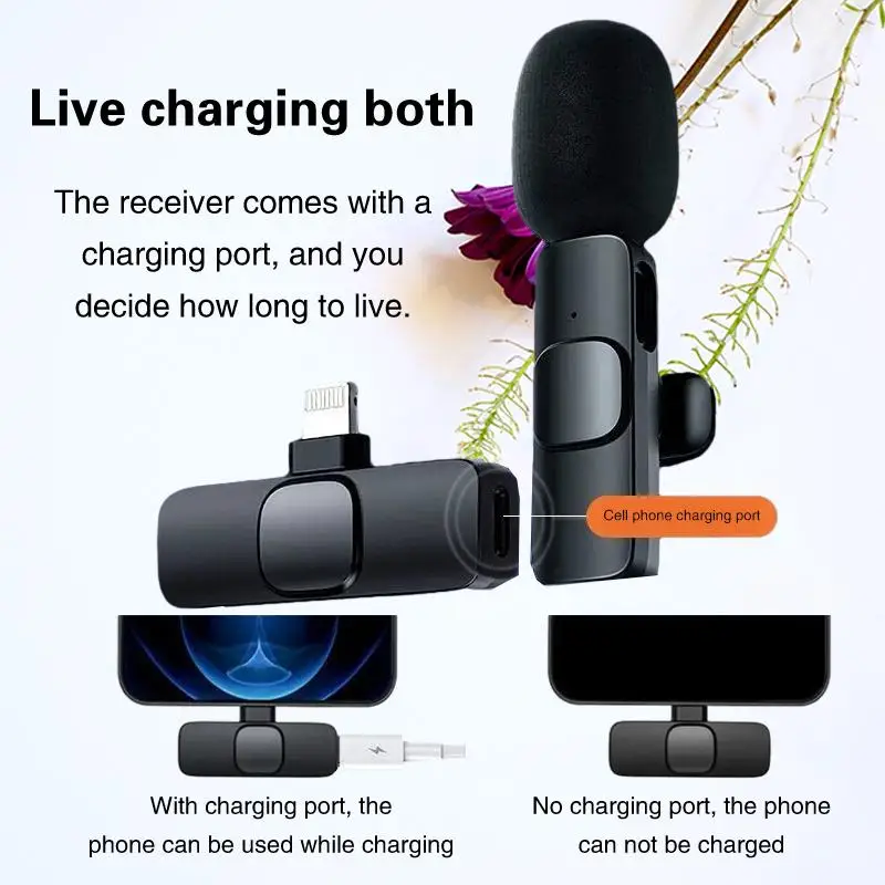

Ultimate Wireless Lavalier Microphone with Reverb Monitoring and External Playback - Unleash Your Audio Potential