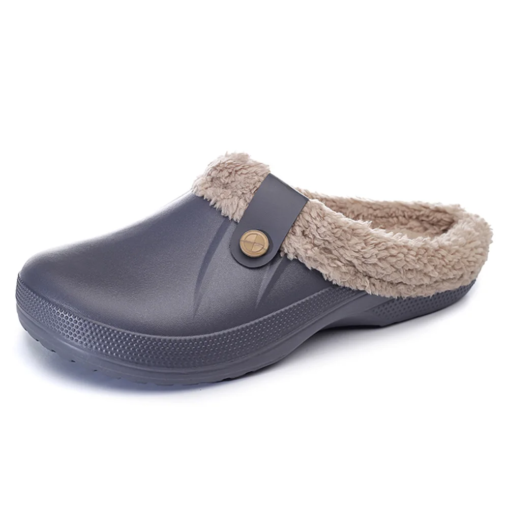 Женские и мужские тапочки теплые домашние на плюшевой подкладке