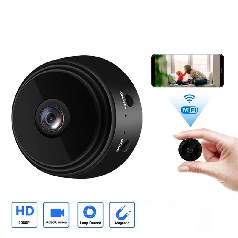 

A9 Wireless camera wifi network monitor night vision Voice remote indoor HD 1080P 360 ° IP camera mini camera lens