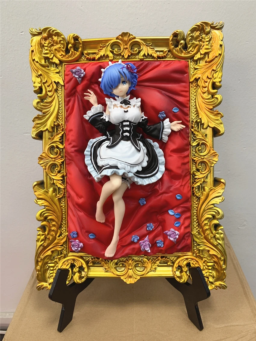

Re: A Different World From Zero Rem Photo frame Action Figures PVC Model Toys Adult Collection Doll Gift