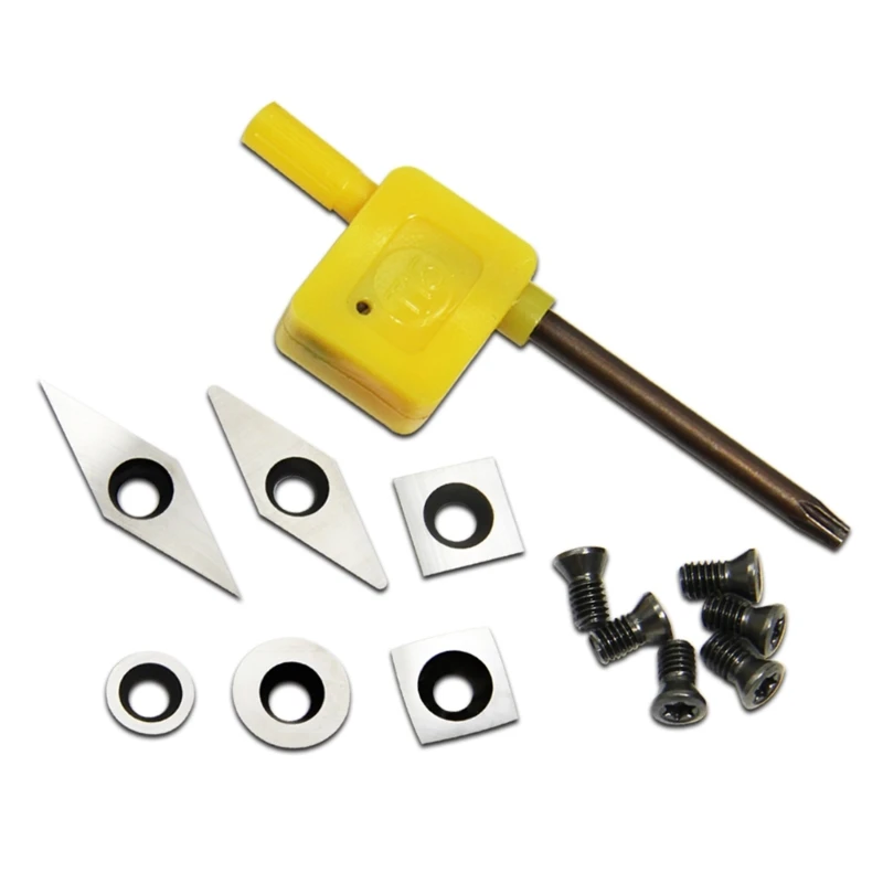 

13PCS Woodworking Spiral Helical Planer Cutter Carbide Inserts Cutters Dropshipping