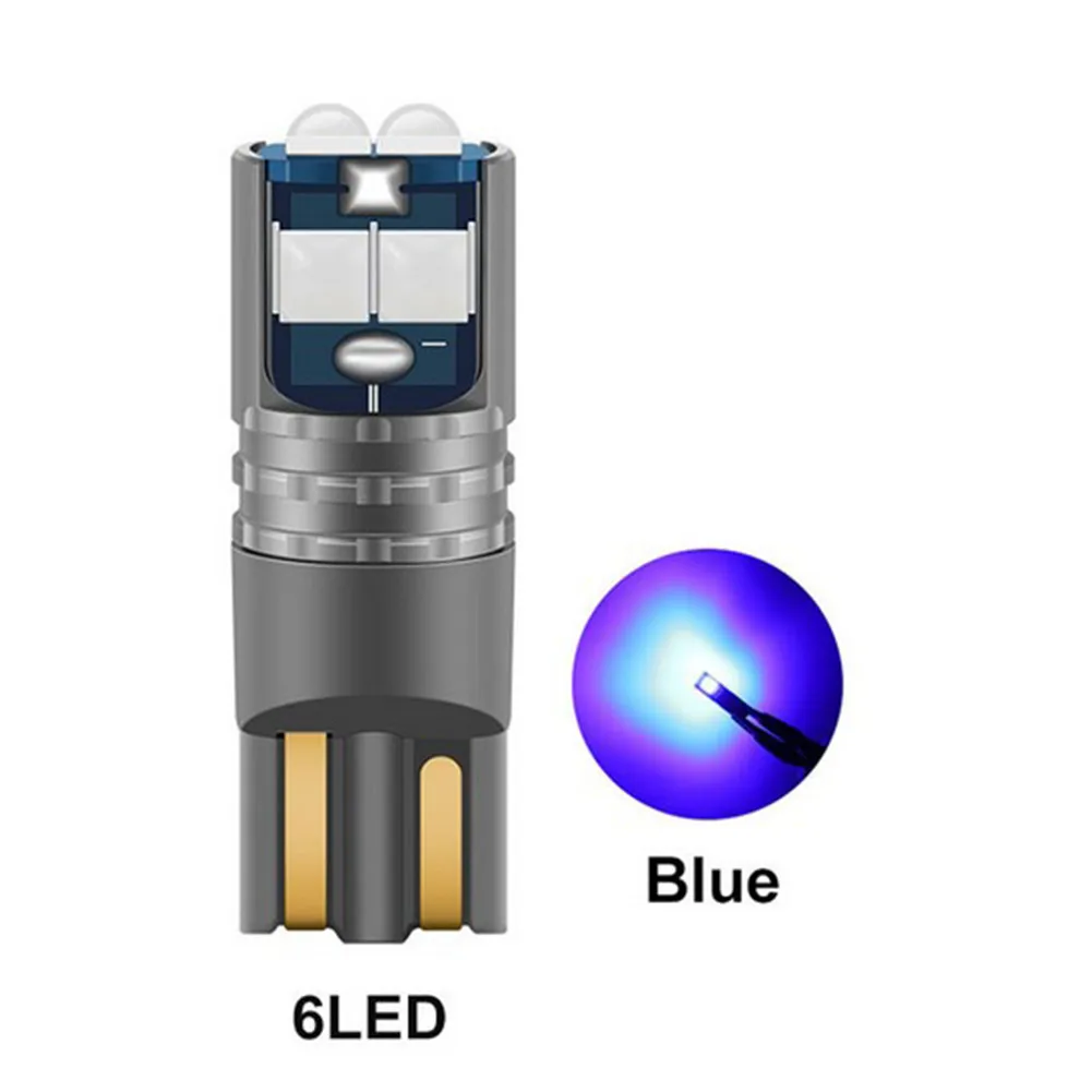 

2x Автомобильные светодиодные лампы s T10 3030 6SMD, ламсветильник для чтения, высокая яркость, светильник номерного знака для BMW, Mercedes, Ford, высокое ...