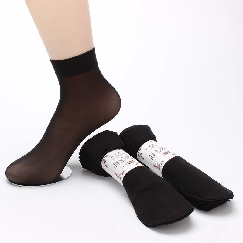 

Женские летние короткие носки 10 пар, женские эластичные нейлоновые носки и чулочно-носочные изделия, ультратонкие шелковые носки со страза...