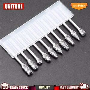 Фреза из карбида вольфрама с хвостовиком 18 дюйма, ротационный инструмент, роторный дремель с двойным алмазным напылением