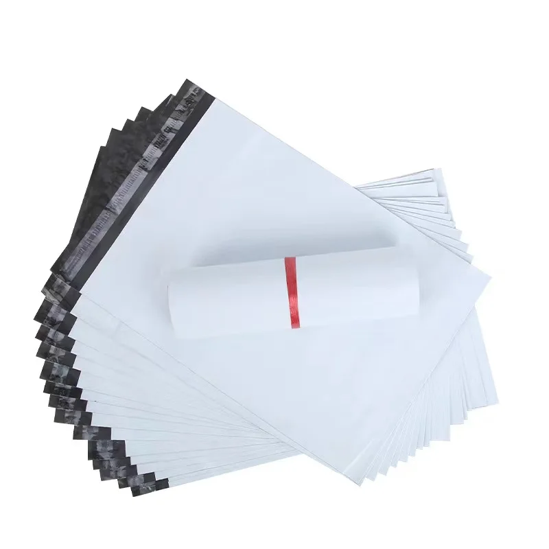 

50Pcs White Poly Mailer Shipping Bag Waterproof Envelopes Mailbag Self Seal Post Transport Bags Courier Plastic Packaging Bags